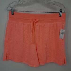 4/$25 Old Navy Terry Cloth Hot Coral Pink Sweat Shorts Size Medium